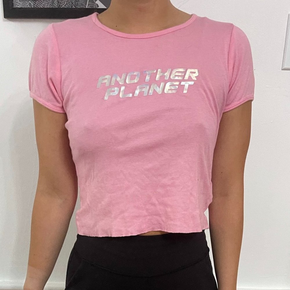 Truly Madly Deeply pink another planet baby Tee